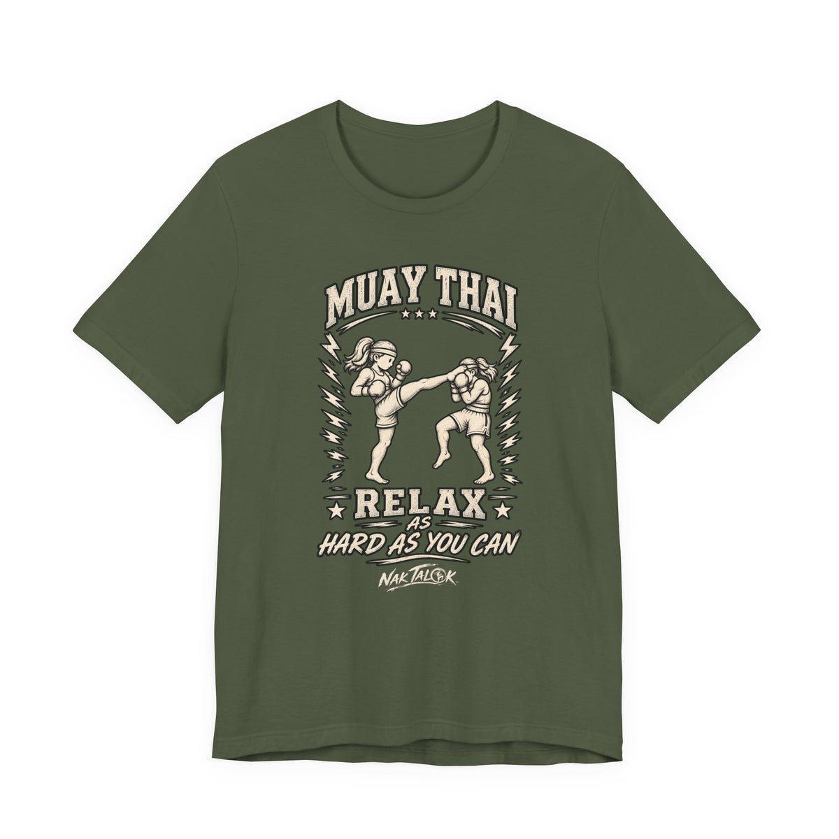 Women’s Muay Thai T-Shirt — “Relax As Hard As You Can” | Nak Talok™