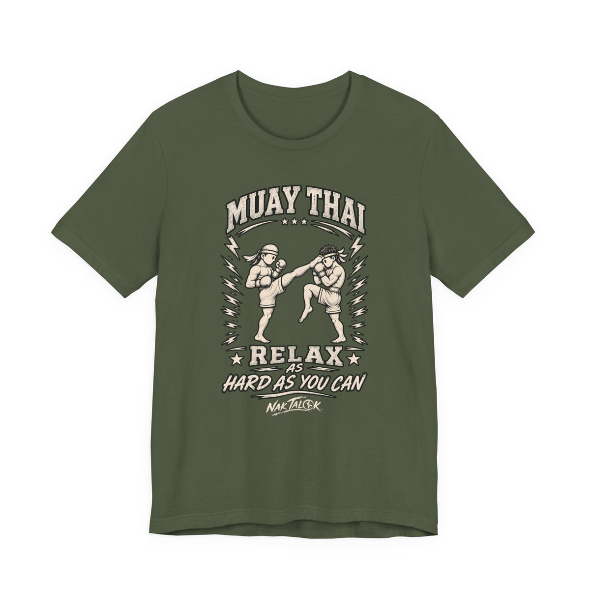 Muay Thai T-Shirt — “Relax As Hard As You Can” | Nak Talok™